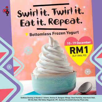 Nando's Bottomless Frozen Yogurt @ RM1 Promotion (10 December 2021 - 19 December 2021)