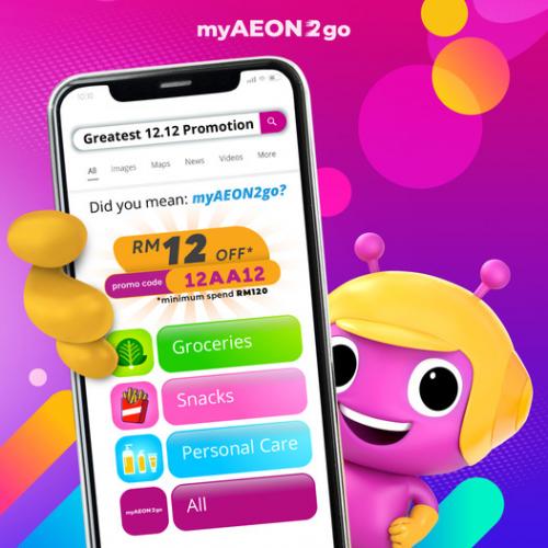 AEON myAEON2go 12.12 Sale RM12 OFF Promo Code (12 December 2021)