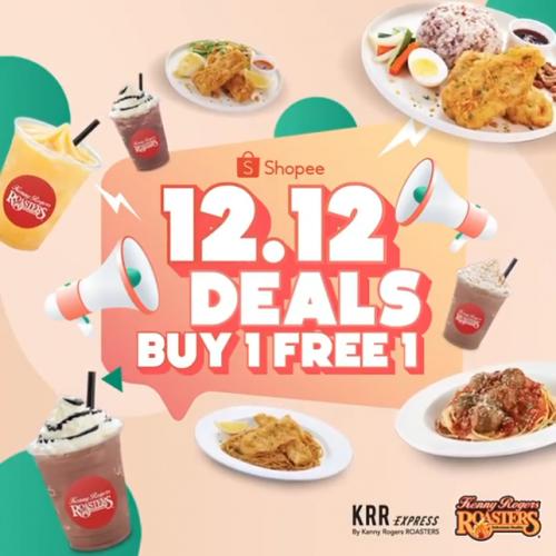 Kenny Rogers ROASTERS Shopee 12.12 Sale Buy 1 FREE 1 (12 December 2021)