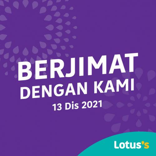 Tesco / Lotus's Berjimat Dengan Kami Promotion published on 13 December 2021
