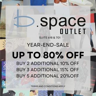 B.Space Outlet Year End Sale Up To 80% OFF at Genting Highlands Premium Outlets (17 December 2021 - 2 January 2022)
