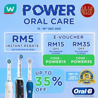 Watsons Online Oral-B Promotion Up To 35% OFF & FREE Promo Code (13 December 2021 - 19 December 2021)