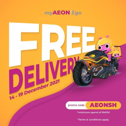 AEON myAEON2go FREE Delivery Promotion (14 December 2021 - 19 December 2021)