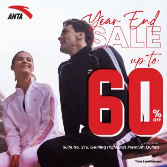 Anta Year End Sale Up To 60% OFF at Genting Highlands Premium Outlets (17 December 2021 - 2 January 2022)