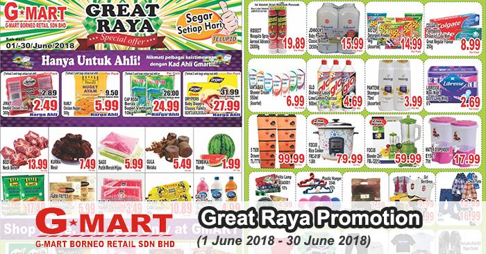 G-Mart Great Raya Promotion at Telupid (1 June 2018 - 30 June 2018)