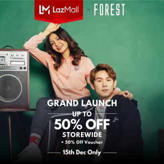 Forest Lazada Grand Launch Sale Up To 50% OFF (15 December 2021)