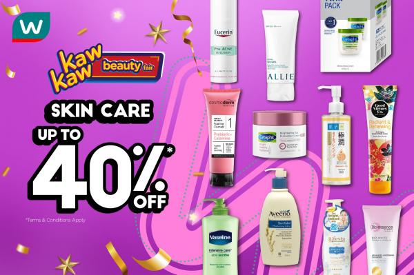 Watsons Skincare Sale Up To 40% OFF (16 December 2021 - 20 December 2021)
