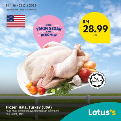 Frozen Halal Turkey (USA) @ RM28.99/kg