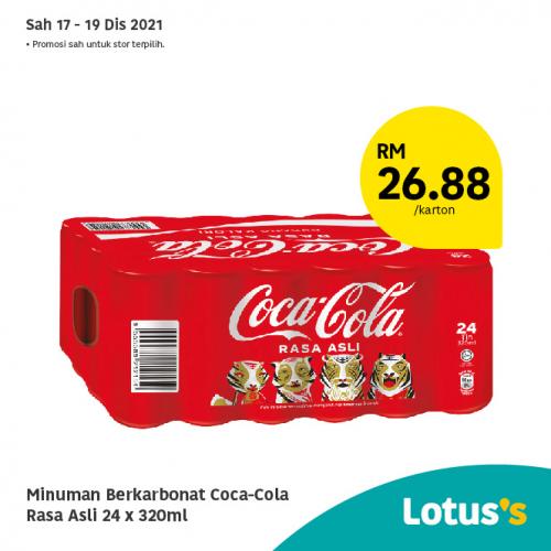 Minuman Berkarbonat Coca-Cola Rasa Asli 24 x 320ml @ RM26.88