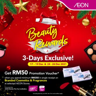 AEON Beauty Rewards FREE Voucher Promotion (17 December 2021 - 19 December 2021)