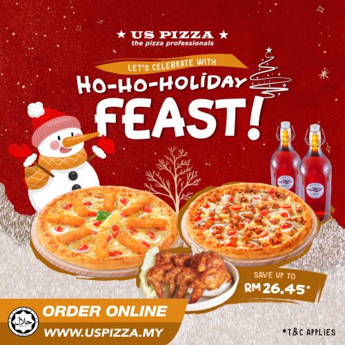 US Pizza Christmas Ho-Ho-Holiday Feast Promotion