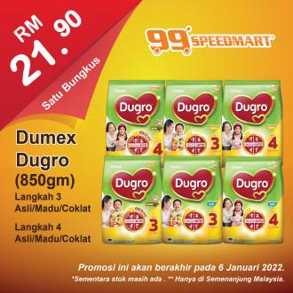 99 Speedmart Dumex Dugro Promotion (valid until 6 January 2022)