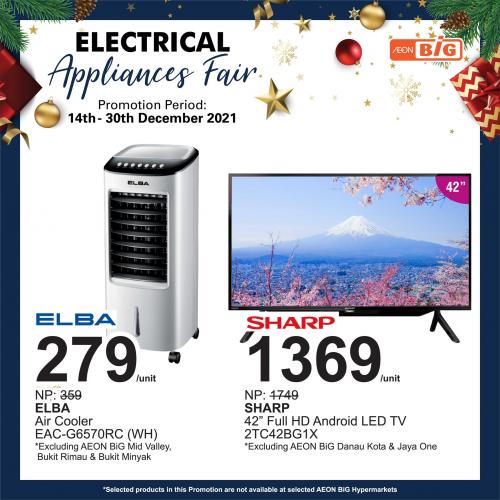 AEON BiG Electrical Appliances Fair Promotion (14 December 2021 - 30 December 2021)