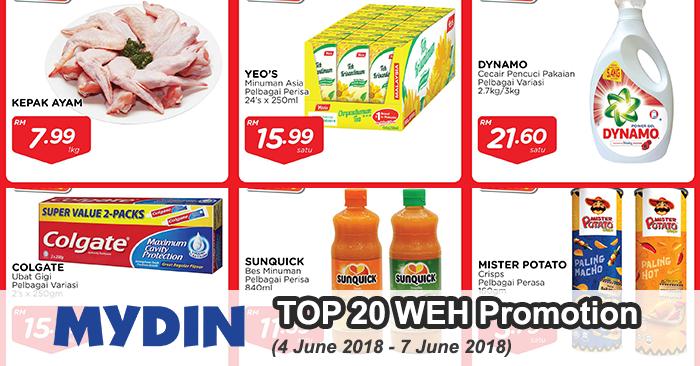 MYDIN TOP 20 WEH Promotion at Sarawak (4 June 2018 - 7 June 2018)