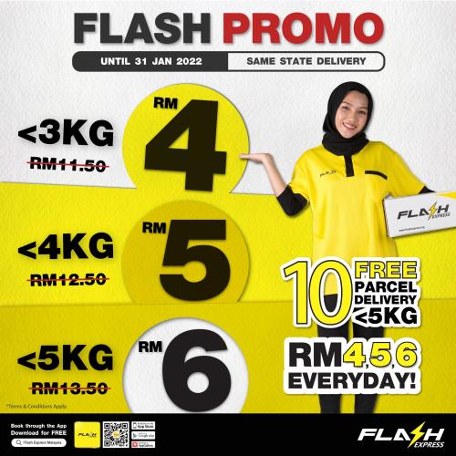 Flash Express Flash Promotion (valid until 31 January 2022)