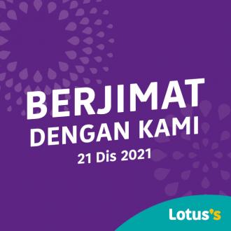 Tesco / Lotus's Berjimat Dengan Kami Promotion published on 21 December 2021