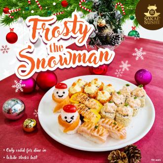Sakae Sushi Christmas Frosty the Snowman (23 December 2021 - 26 December 2021)