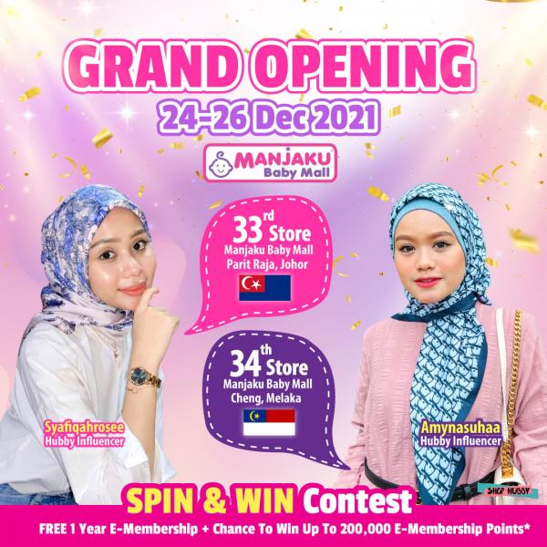 Manjaku Parit Raja & Cheng Melaka Opening Promotion (24 December 2021 - 26 December 2021)