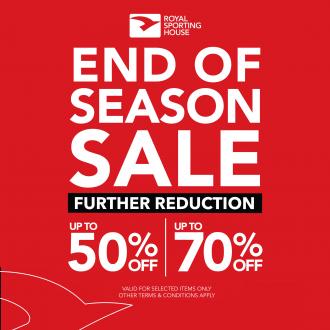 Royal Sporting House End Of Season Sale Up To 70% OFF (1 December 2021 - 31 December 2021)