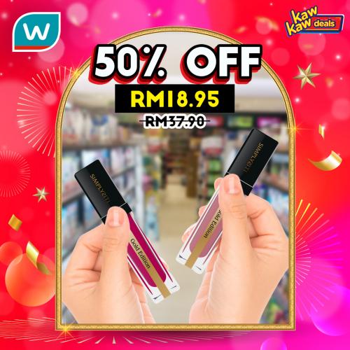 Watsons Kaw Kaw Deals Sale Up To 50% OFF (23 December 2021 - 27 December 2021)