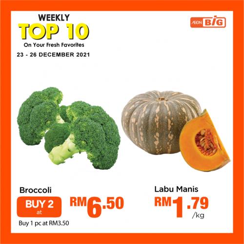 AEON BiG Fresh Produce Weekly Top 10 Promotion (23 December 2021 - 26 December 2021)
