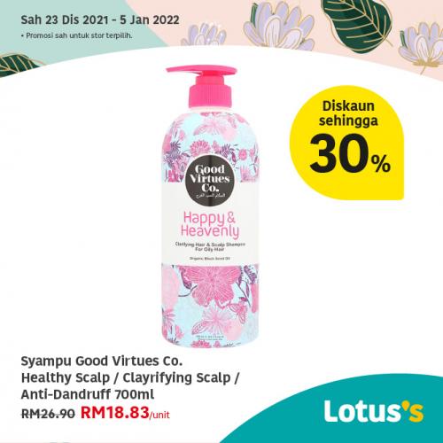 Syampu Good Virtues Co. Healthy Scalp / Clayrifying Scalp / Anti-Dandruff 700ml @ RM18.83