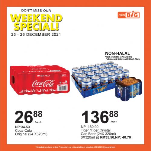 AEON BiG Weekend Promotion (23 December 2021 - 26 December 2021)
