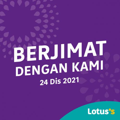Tesco / Lotus's Berjimat Dengan Kami Promotion published on 24 December 2021