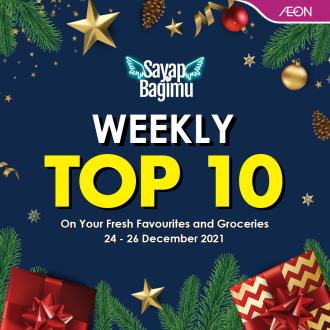 AEON Weekly Top 10 Promotion (24 December 2021 - 26 December 2021)