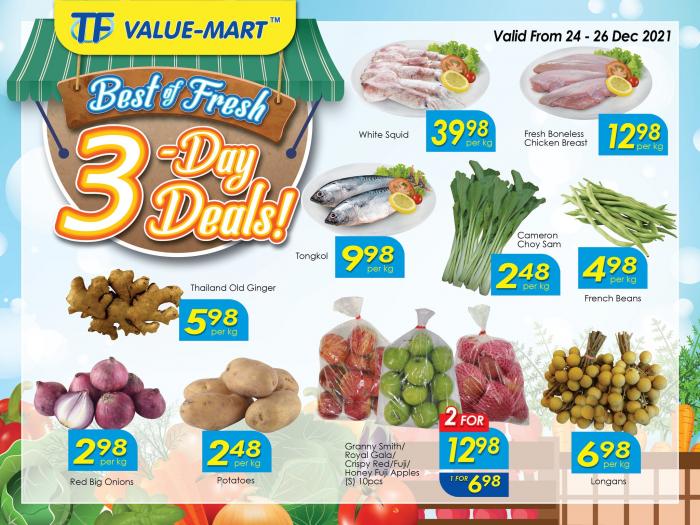 TF Value-Mart Weekend Fresh Items Promotion (24 December 2021 - 26 December 2021)