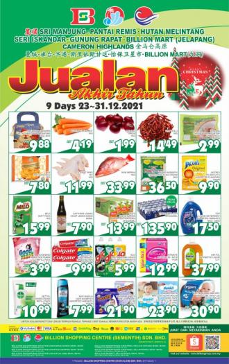 BILLION Perak Region Year End Sale Promotion (23 December 2021 - 31 December 2021)