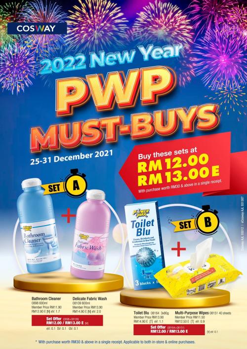 Cosway 2022 New Year PWP Must-Buys Promotion (25 December 2021 - 2 January 2022)