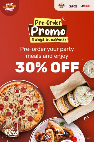 Beep New Year Meals Pre-Order 30% OFF Promotion (28 Dec 2021)
