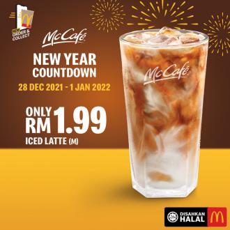 McDonald's McCafe Drink @ RM1.99 New Year Promotion (28 December 2021 - 1 January 2022)