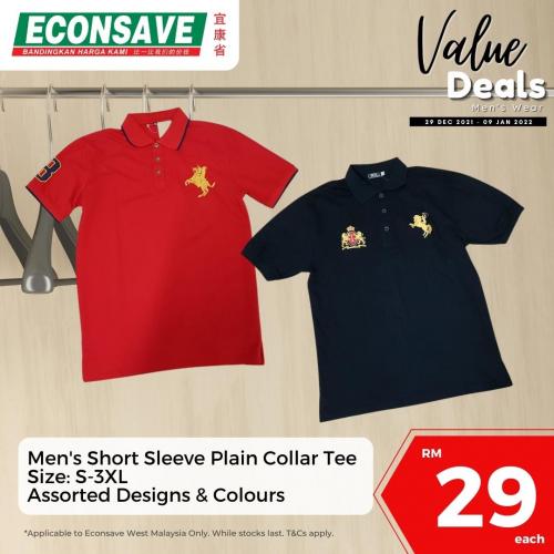 Econsave Men's Wear Value Deals Promotion (29 December 2021 - 9 January 2022)