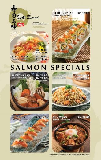 Sushi Zanmai Chinese New Year Salmon Promotion (31 December 2021 - 27 January 2022)