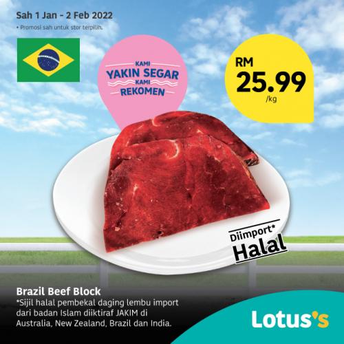 Brazil Beef Block @ RM25.99/kg