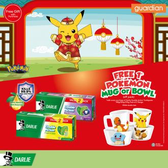 Guardian Darlie CNY FREE Pokemon Mug or Bowl Promotion