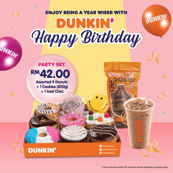 Dunkin Donuts Birthday Treat Promotion (1 January 2022 - 31 January 2022)
