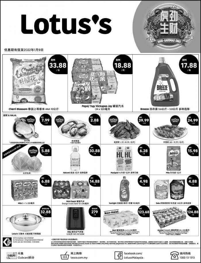 Tesco / Lotus's Chinese New Year Promotion (valid until 9 January 2022)