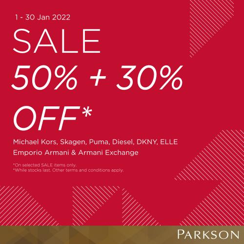 Parkson Watch Items Sale 50% + 30% OFF (1 January 2022 - 30 January 2022)