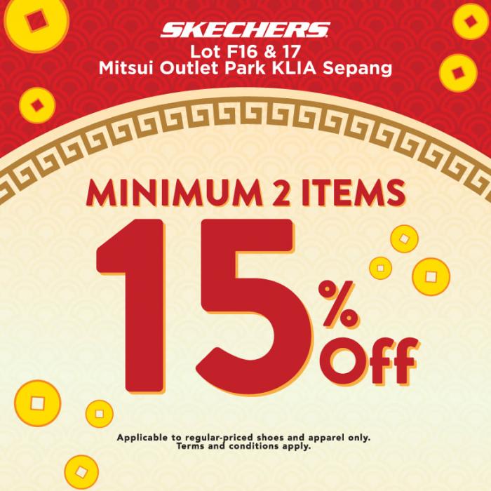 Skechers Chinese New Year Sale at Mitsui Outlet Park (3 January 2022 onwards)