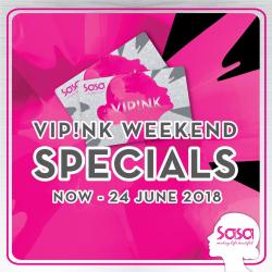 SaSa Malaysia VIP!NK Weekend Specials (7 June 2018 - 24 June 2018)