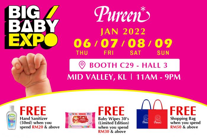 Pureen Big Baby Expo Promotion At Mid Valley (6 January 2022 - 9 January 2022)