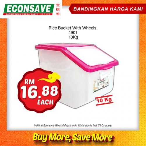 Rice Bucket With Wheels 10kg @ RM16.88