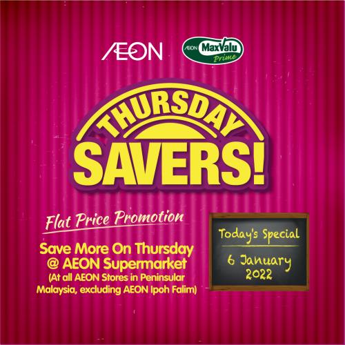 AEON Supermarket Thursday Savers Promotion (6 January 2022)