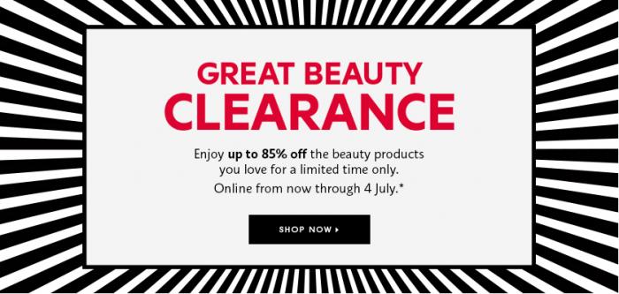 Sephora Clearance Sale up to 85% off