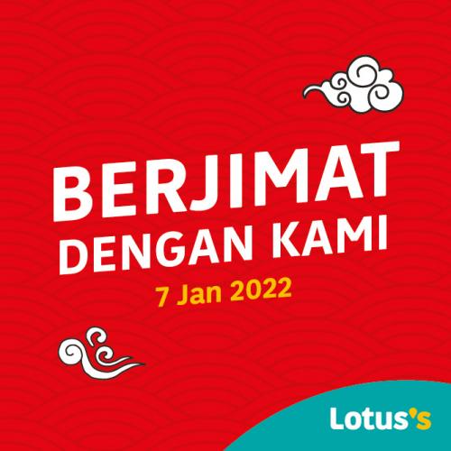 Tesco / Lotus's Berjimat Dengan Kami Promotion published on 7 January 2022