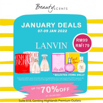 Beauty Scents Special Sale Up To 70% OFF at Genting Highlands Premium Outlets (7 January 2022 - 9 January 2022)