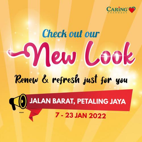 Caring Pharmacy Jalan Barat New Look Promotion (7 January 2022 - 23 January 2022)